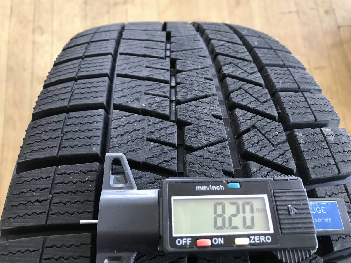 スタッドレス DUNLOP WM03 22年製 215/65R16 アルミホイールセット 4本 トヨタ専用 中古 アルファード ヴェルファイア_画像9