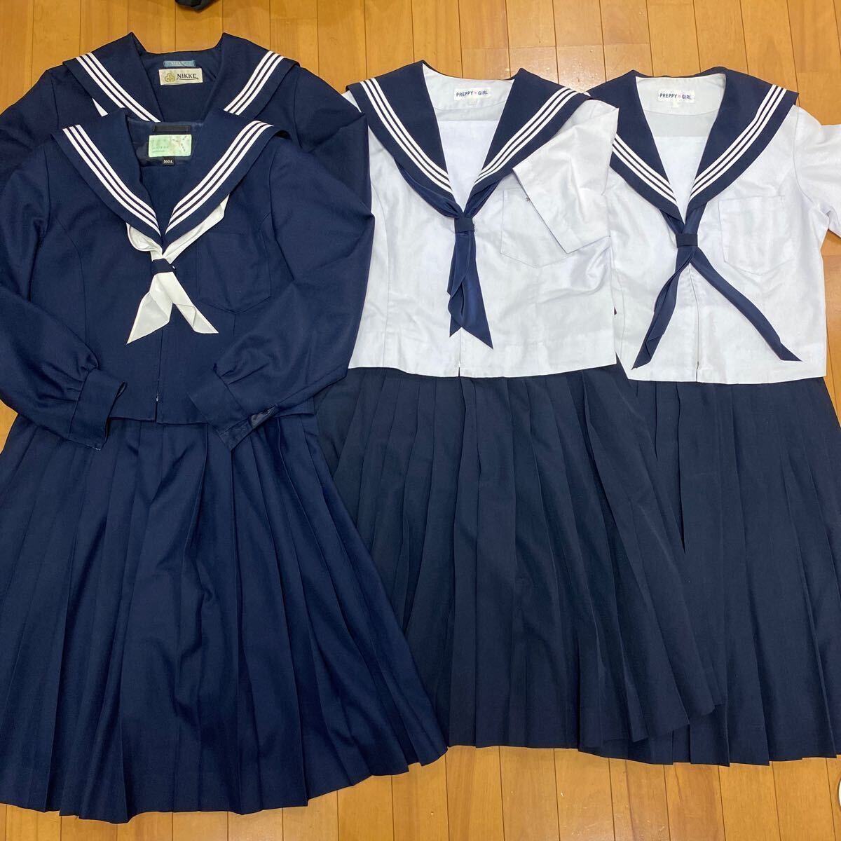 1 6 7 コスプレ衣装 冬 夏 制服 上下セット リボン付き 姉妹品_画像1