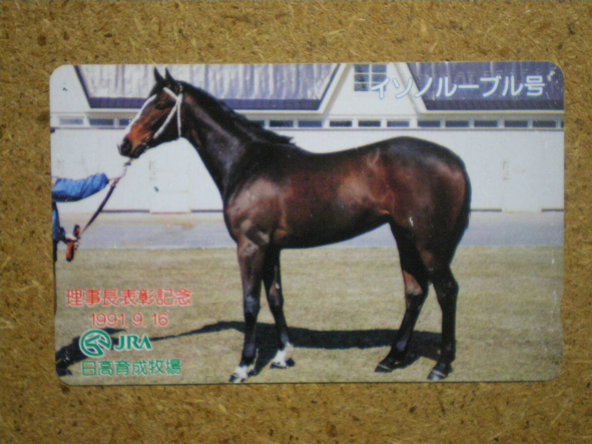 I278E・イソノルーブル　競馬　未使用　50度数　テレカ_画像1