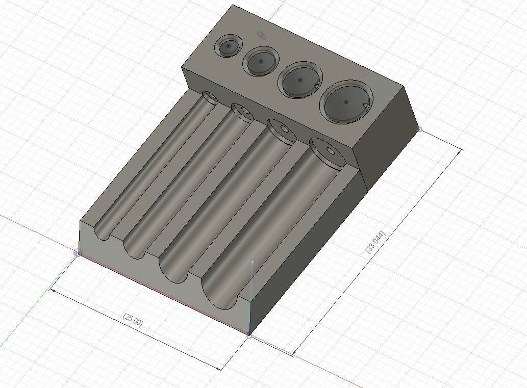 * model tool center drilling ..( round stick exclusive use )Ver.1.5 /3D print goods / round stick. edge surface . side to 1 millimeter diameter. drilling . assistance * gun pra old kit.