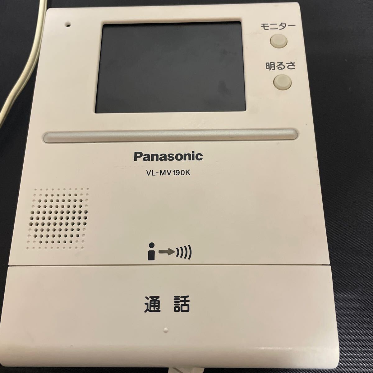 Panasonic パナソニック テレビドアホン インターホン ドアホン 親機のみ VL-MV190K USED 100円〜最落無し ジャンク扱いの画像1