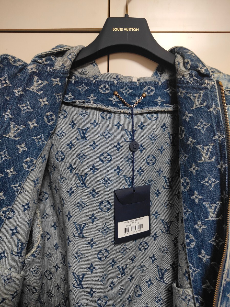 ★LOUIS VUITTON×NIGOモノグラムパッチワークデニムフーディ_画像3