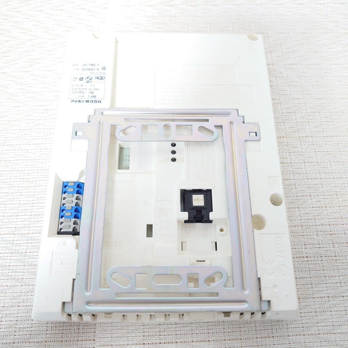 アイホン ドアモニター機 JH-1ME 本体のみ　動作未確認　ジャンク品_画像4