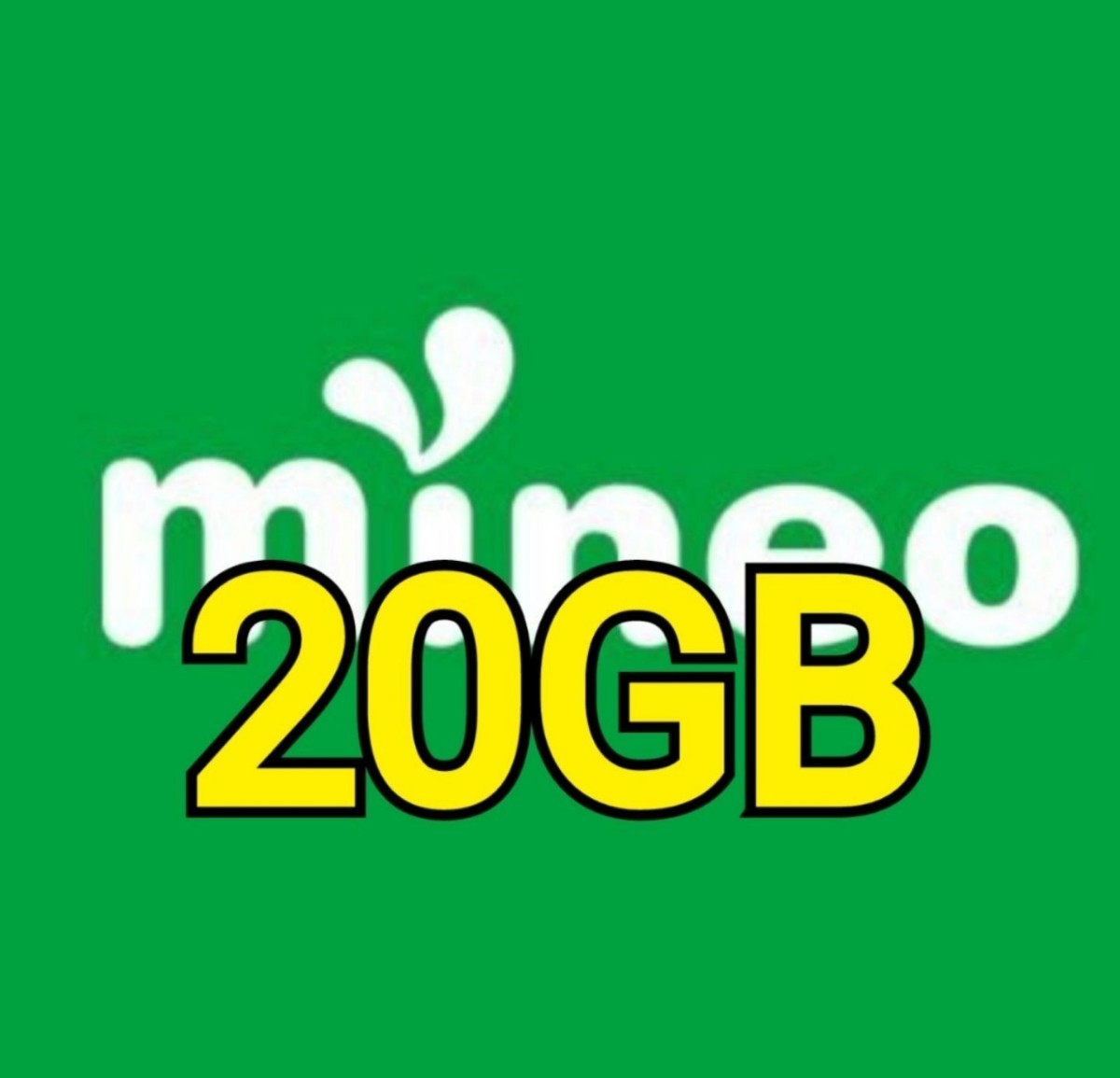 匿名 約20GB マイネオ パケットギフト 9,999MB×2 mineoの画像1
