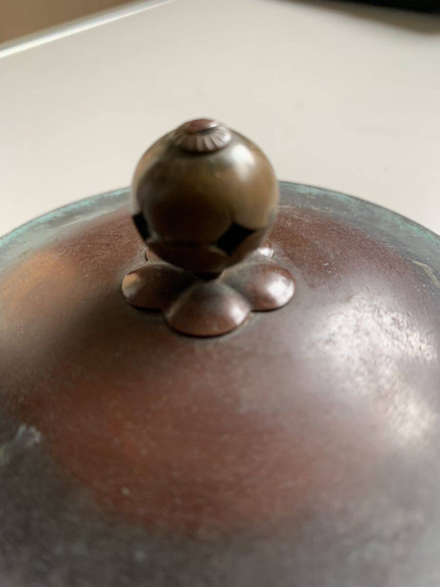 鉄瓶の蓋 銅製_画像3