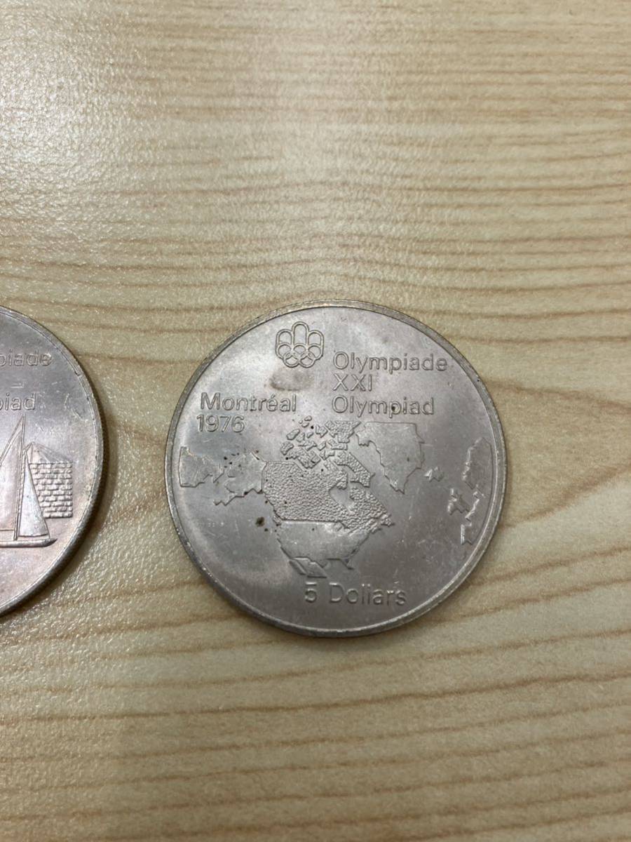 「H6537」カナダ モントリオール オリンピック 記念硬貨 コイン 銀貨 3枚セット 20ドル 5ドル_画像4