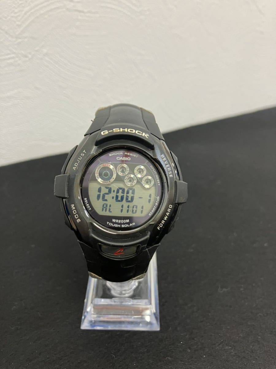 [TH6320] 稼働　G-SHOCK CASIO カシオ 腕時計 G-7302RL　ブラック ソーラー　デジタル　Gショック _画像2