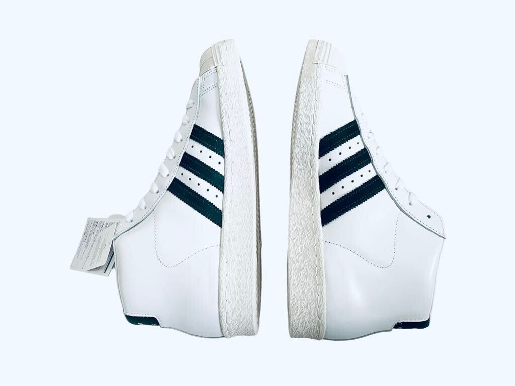 デッド!! 希少!! 16年 adidas PRO MODEL 80s アディダス プロモデル ガラスレザー 白 × 緑 us 10 / 28 ㎝ 天然皮革_画像7