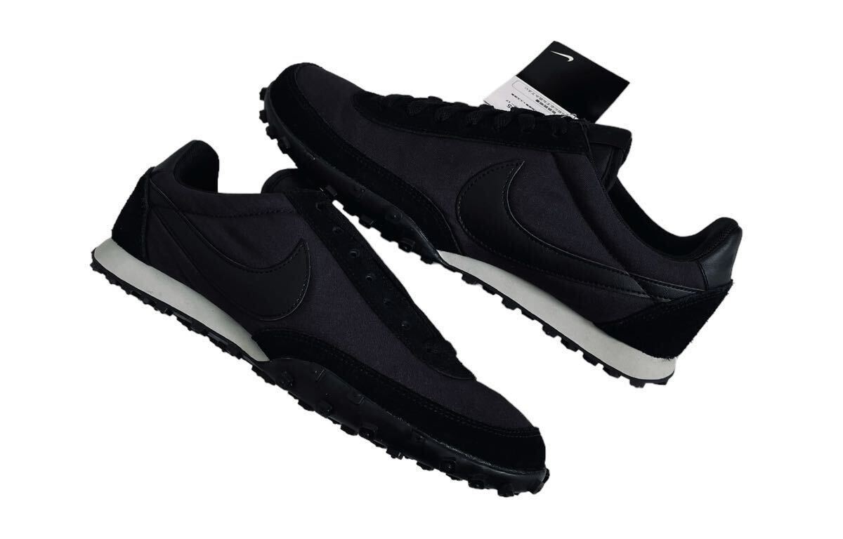 デッド!! 新品!! 17年 NIKE WAFFLE RACER BLACK OUT ナイキ ワッフルレーサー ブラック ナイロン スエード us 7.5 / 25.5 ㎝_画像4