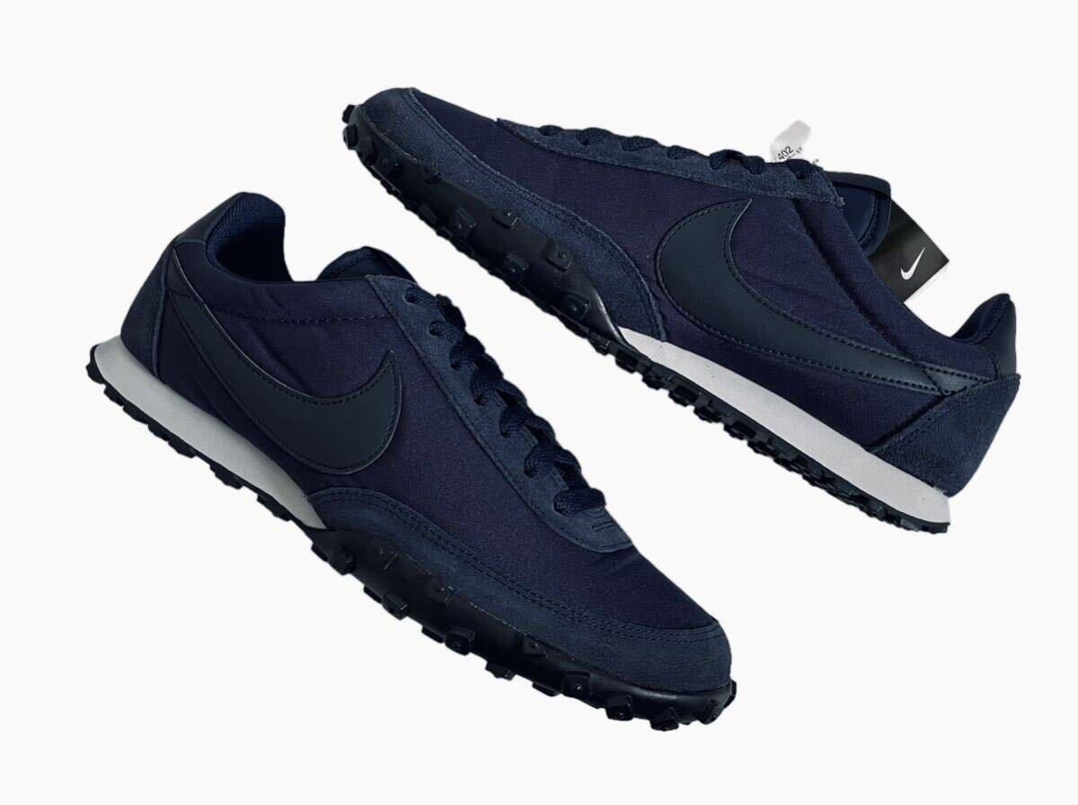 デッド!! 新品!! 17年 NIKE WAFFLE RACER NAVY ナイキ ワッフルレーサー ナイロン スエード ネイビー us 8 / 26 ㎝_画像4