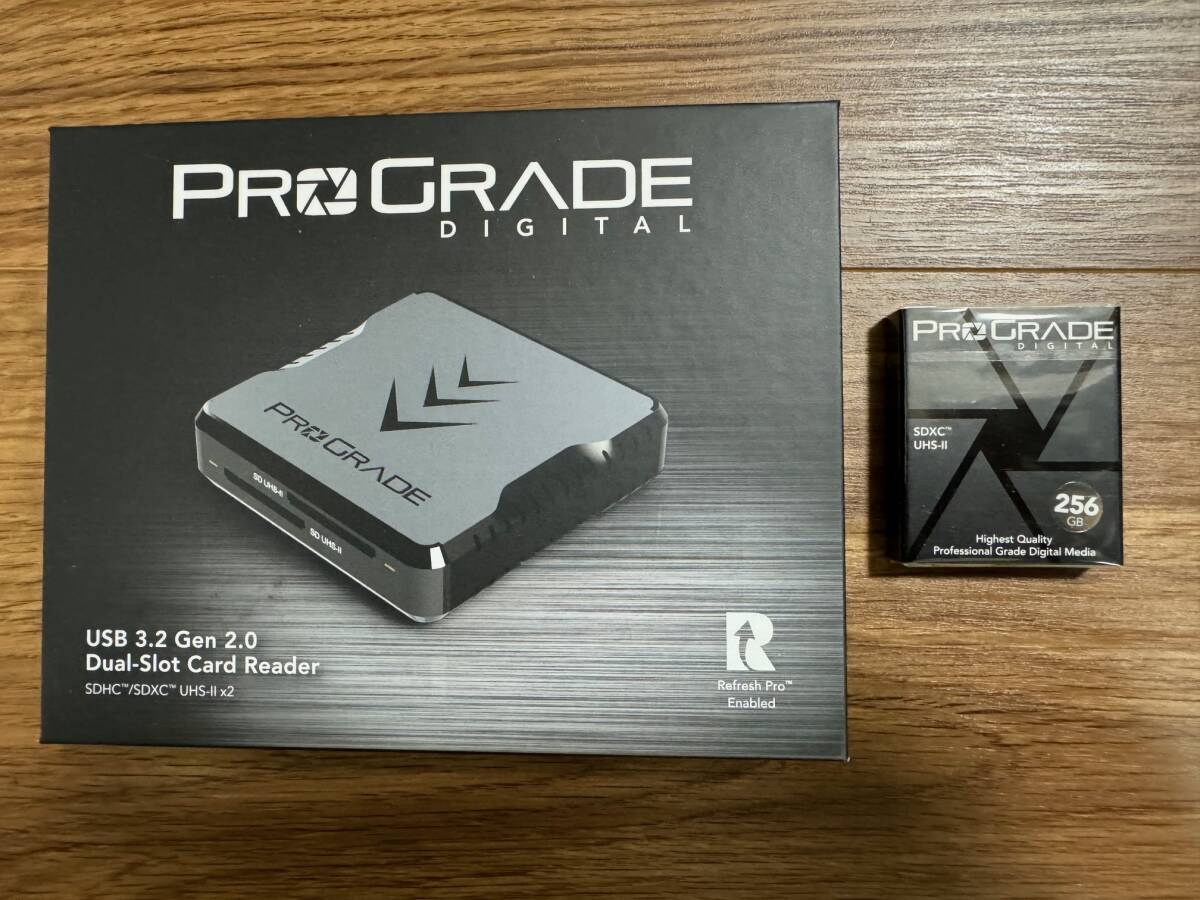 ProGrade Digital（プログレードデジタル）SDXCカード（SDXC UHS-II V90 COBALT 256GB）・カードリーダー セット