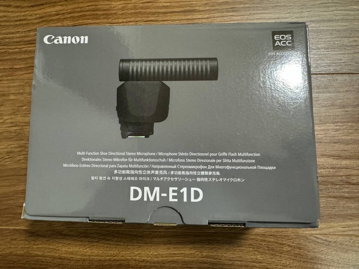 【新品・未使用品】Canon（キャノン）指向性ステレオマイクロホン　DM-E1D