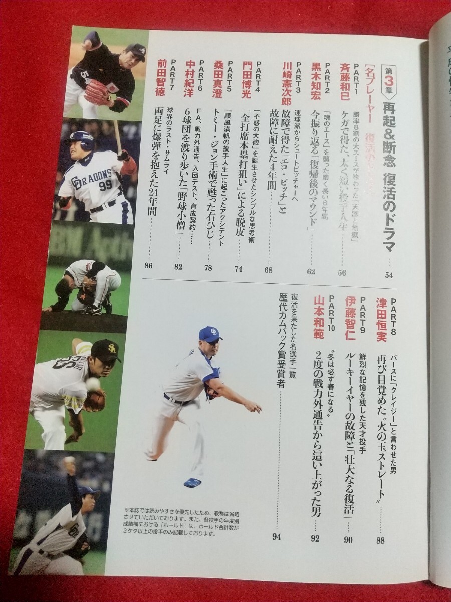 プロ野球 復活の男たち ～総力特集 松坂大輔～ 和田毅・館山昌平・斉藤和巳・黒木知宏・川崎憲次郎・門田博光・桑田真澄・津田恒実・etc._画像3