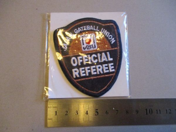 日本ゲートボール連合 JGA OFFICIAL REFFREEワッペン/JAPAN GATEBALL UNIONスポーツ門球ライセンスREFEREEレフェリー審判パッチPATCH V201_画像8