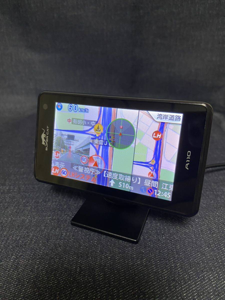 動作確認済 ユピテル YUPITERU スーパーキャットSUPER CAT GPSレーダー探知機 OBDII対応 A110_画像3