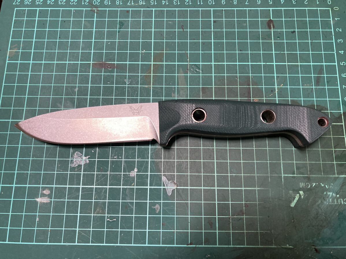 Benchmade 162 ストレート ナイフ 。ベンチメイド 登山 釣り キャンプ ブッシュクラフト クマ対策 護身用 狩猟 鹿狩 猪狩 熊狩 クマの画像1