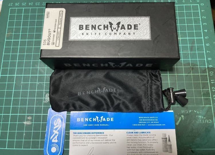 Benchmade 535BK-4 バグアウト ナイフ 。ベンチメイド 登山 釣り キャンプ ブッシュクラフト クマ対策 護身用 狩猟 鹿狩 猪狩 熊狩 クマ_画像5