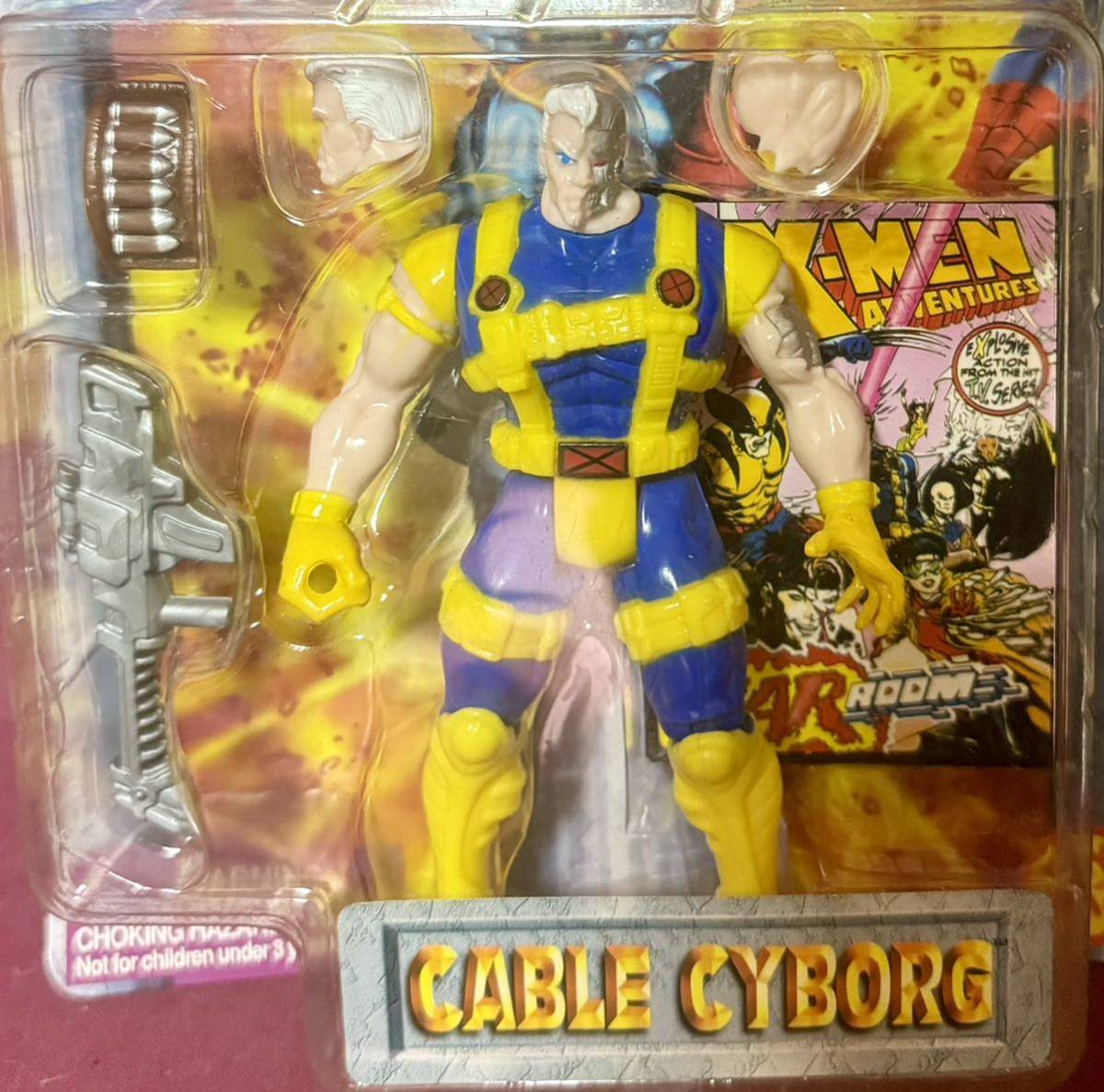 '96 TOYBIZ『MARVEL HALL OF FAME』CABLE CYBORG アクションフィギュア ケーブル X-MEN_画像2