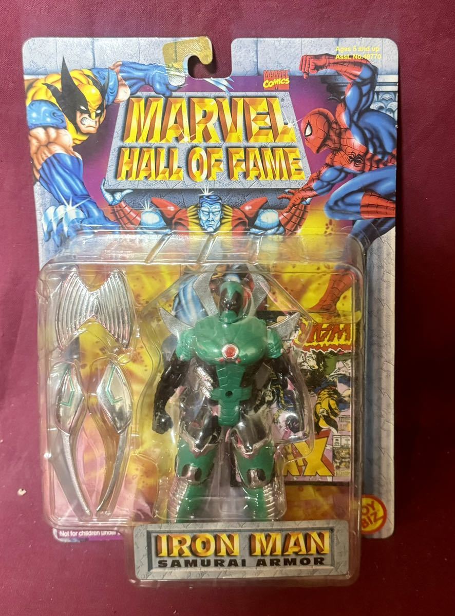 '96 TOYBIZ『 MARVEL HALL OF FAME』IRON MAN SAMURAI ARMOR アクションフィギュア アイアンマン ブリスター傷みありの画像1