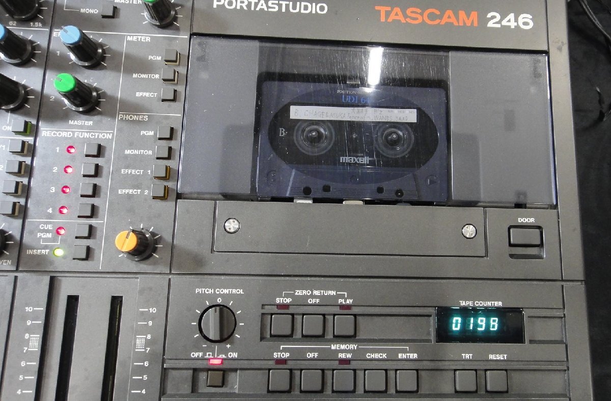 【中古】TASCAM タスカム PORTASTUDIO TASCAM 246 マルチトラックレコーダー JUNK ジャンク 現状渡しの画像2