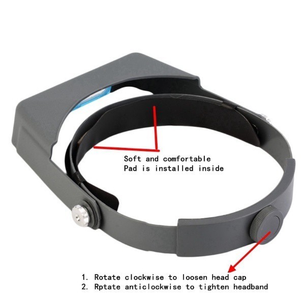  бесплатная доставка головная лупа микроскоп головная повязка очки тип увеличительное стекло обе рука можно использовать DIY работа точный оборудование работа 