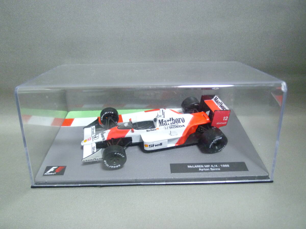 1/43 マクラーレン ホンダ MP4/4 A.セナ マルボロ仕様 1988 デアゴスティーニ F1マシンコレクション_画像3