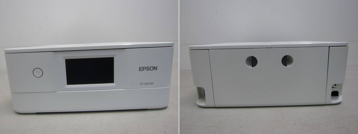 通電確認済/2020年製【EPSON EP-882AW プリンター インクジェット複合機 カラリオ】ジャンク扱い_画像3