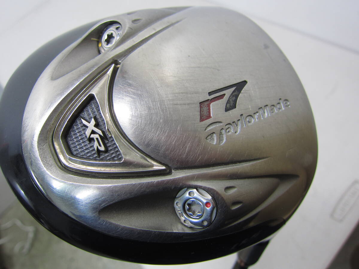 【TaylorMade r7 XR ドライバー】テーラーメイド ゴルフクラブ フレックスR スキッターシャフト 中古品_画像2