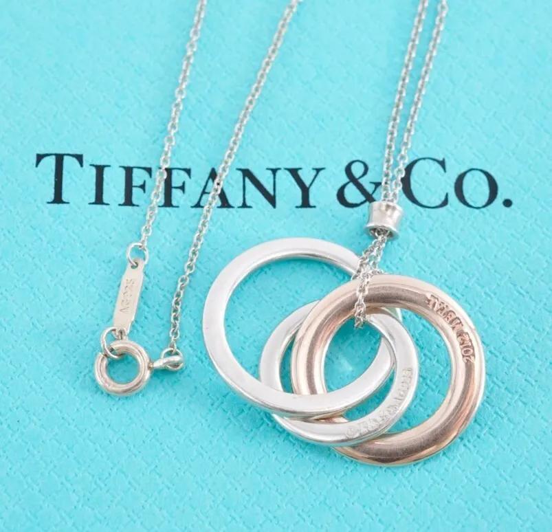 Tiffany & Co. ティファニー トリプルサークル1837 ネックレス スターリングシルバー925 ルベドメタル 銀 レディース 女性 12628_画像1