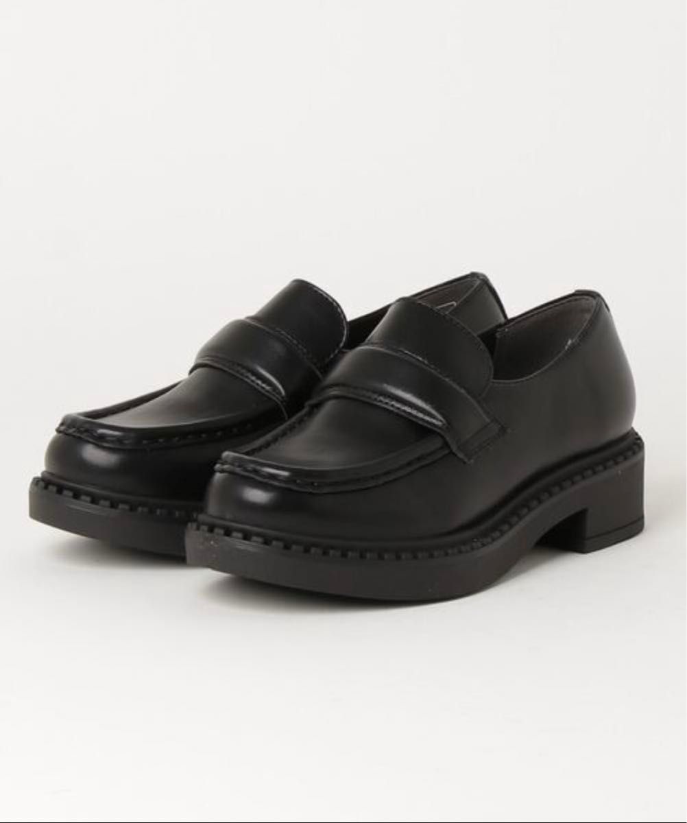 パンプス ABC SELECT エービーシーセレクト PLAT LOAFER 4 プラット ローファー 4 W5018 BLACK