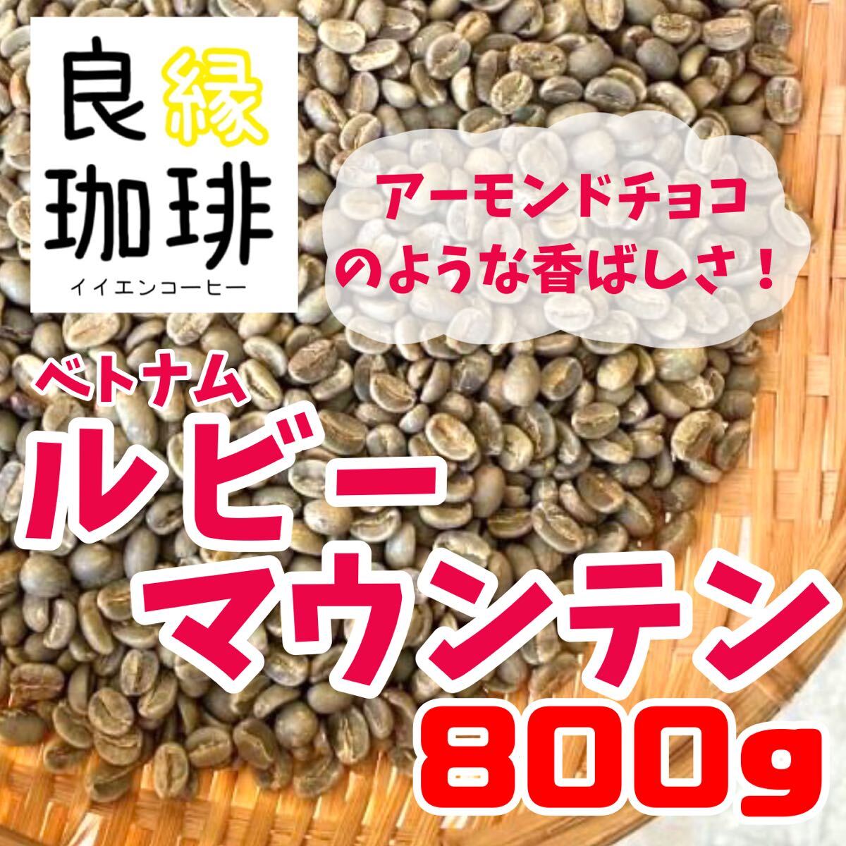 生豆 800g ベトナム アラビカ ルビーマウンテン G1 コーヒー豆 珈琲豆Vietnam beans