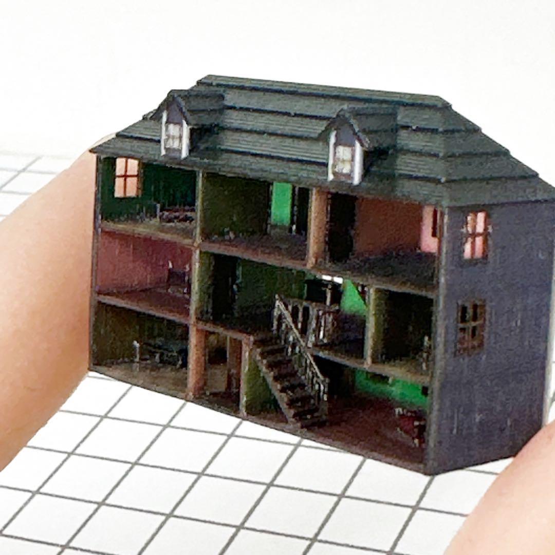 ミニチュア ドールハウス 建築模型 住宅模型 フィギュア 1/64より小 
