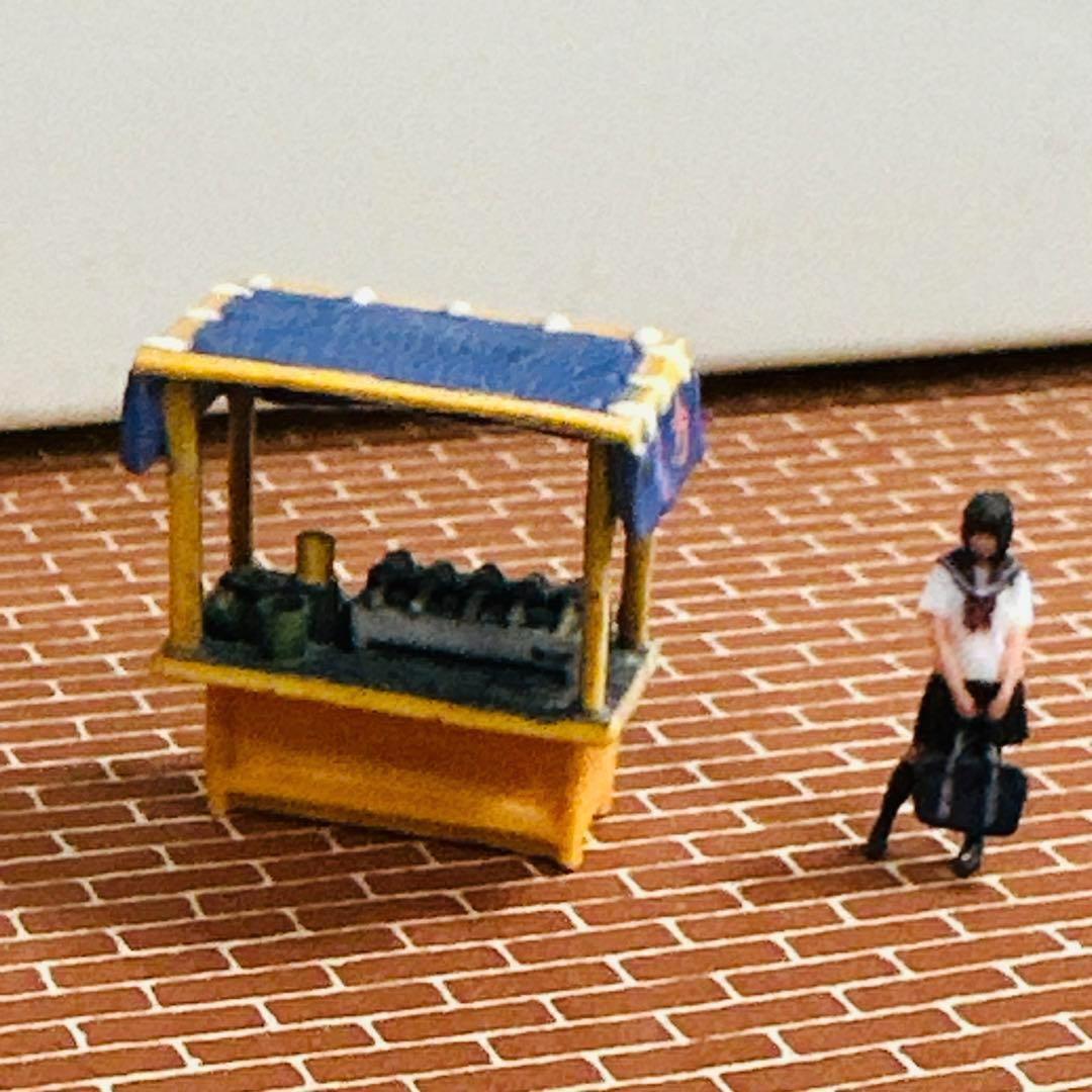 HOゲージ　屋台　フィギュアに　ジオラマに　1/64より小　鉄道模型　ミニチュア_画像6