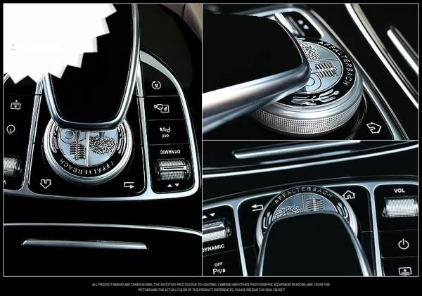 新製品 AMG アップル ブラック コマンドコントローラー エンブレム ラージサイズ W205,W213 ,W222 C63 E63の画像1