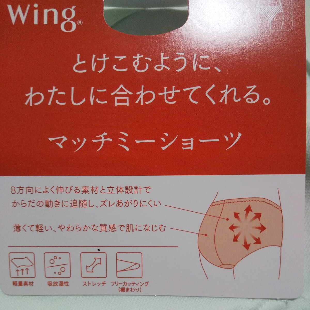 ☆ワコール マッチミーショーツ L2枚 新品 きれいなミントグリーン送料定形外140円 お買い得 レディースショーツ _画像5