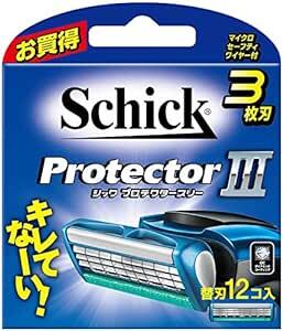 Schick(シック) プロテクタースリー 3枚刃 替刃 (12コ入) 髭剃り カミソ_画像1