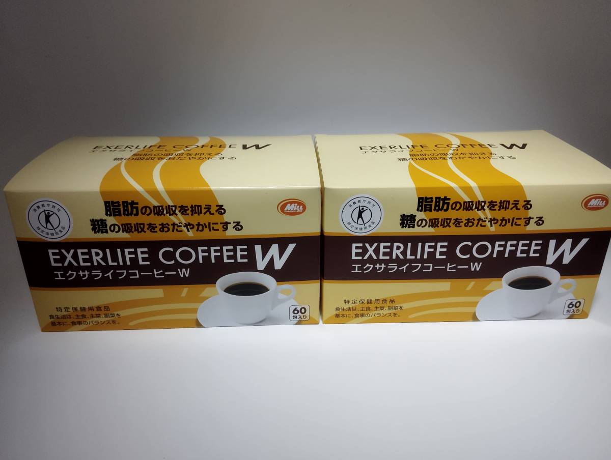 ミル総本社 エクサライフコーヒーW 60包入り×2箱 EXERLIFE COFFEE _画像1