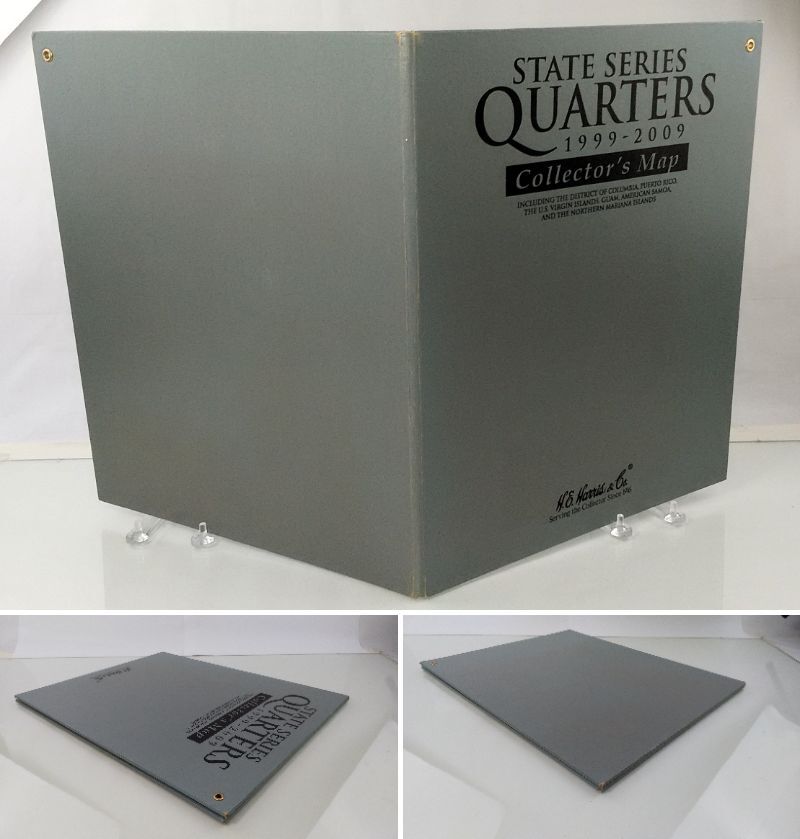 K/ STATE SERIES QUARTERS collector's Map 1999-2009 アメリカ 硬貨 コンプリート 0313-2の画像3