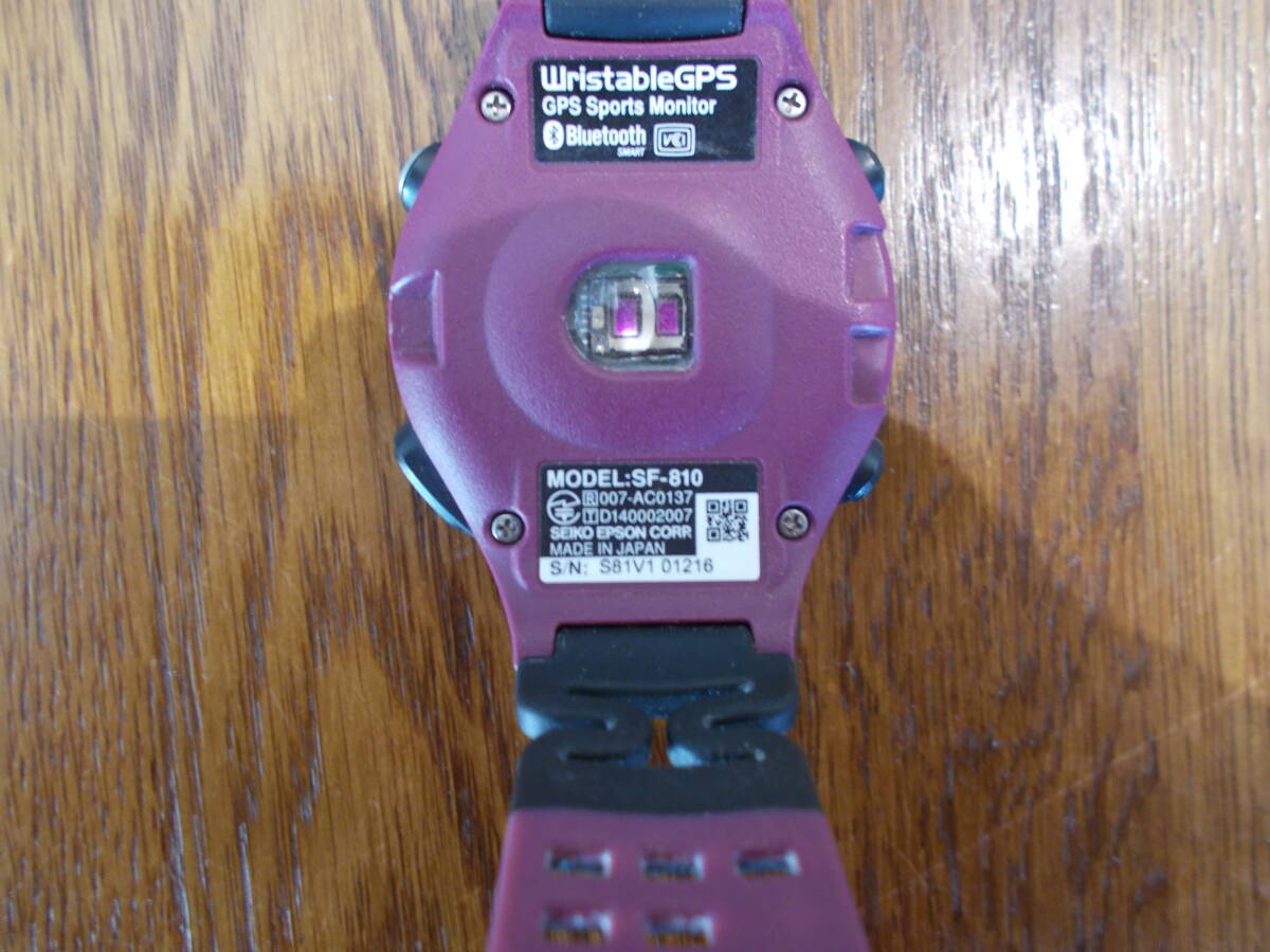 エプソンSF810マラソン用時計、心拍計 GPSの画像2