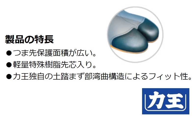 在庫処分につき超格安！未使用品／樹脂先芯入り 安全地下足袋 地下たび 〆太 しめぶと ふくらはぎの大きいサイズ 26.5cm 紺 12枚 安全たびの画像9