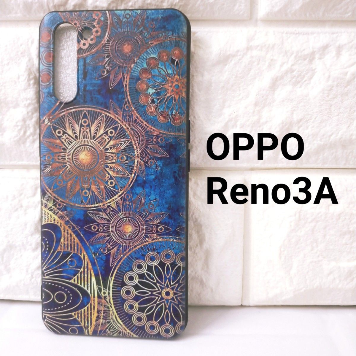 【残り１点】Oppo　Reno3A　ケース　カバー　青