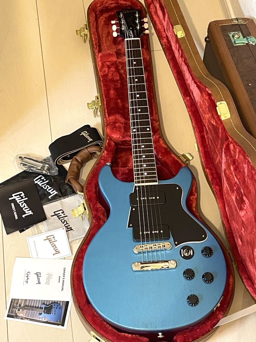 新品同様 Gibson Rick Beato Signature Les Paul Special DC TV Blue Mist (500本限定生産品) 新品購入時に最軽量2,92kgだった個体です。