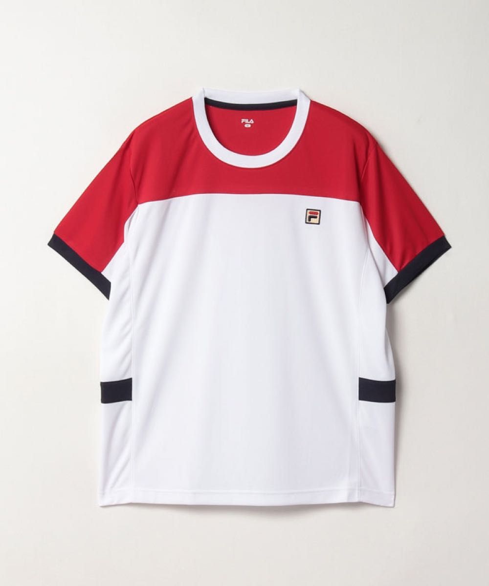 FILA フィラ テニスウェア 半袖Tシャツ ゲームシャツ VM5576 ホワイト(白) メンズM 新品