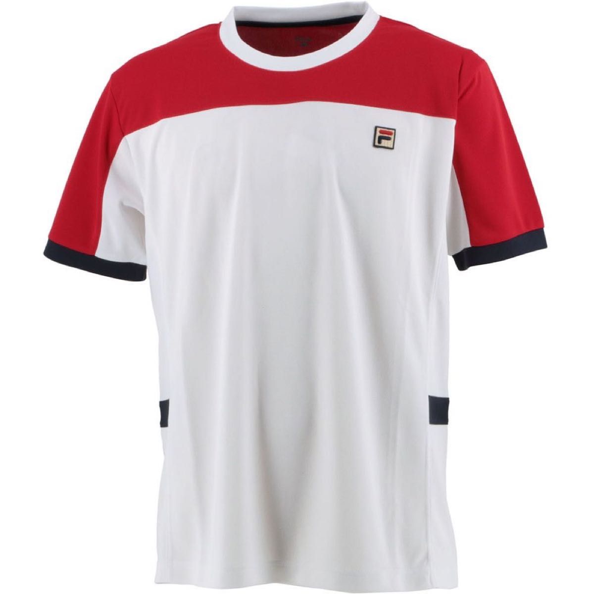 FILA フィラ テニスウェア 半袖Tシャツ ゲームシャツ VM5576 ホワイト(白) メンズM 新品