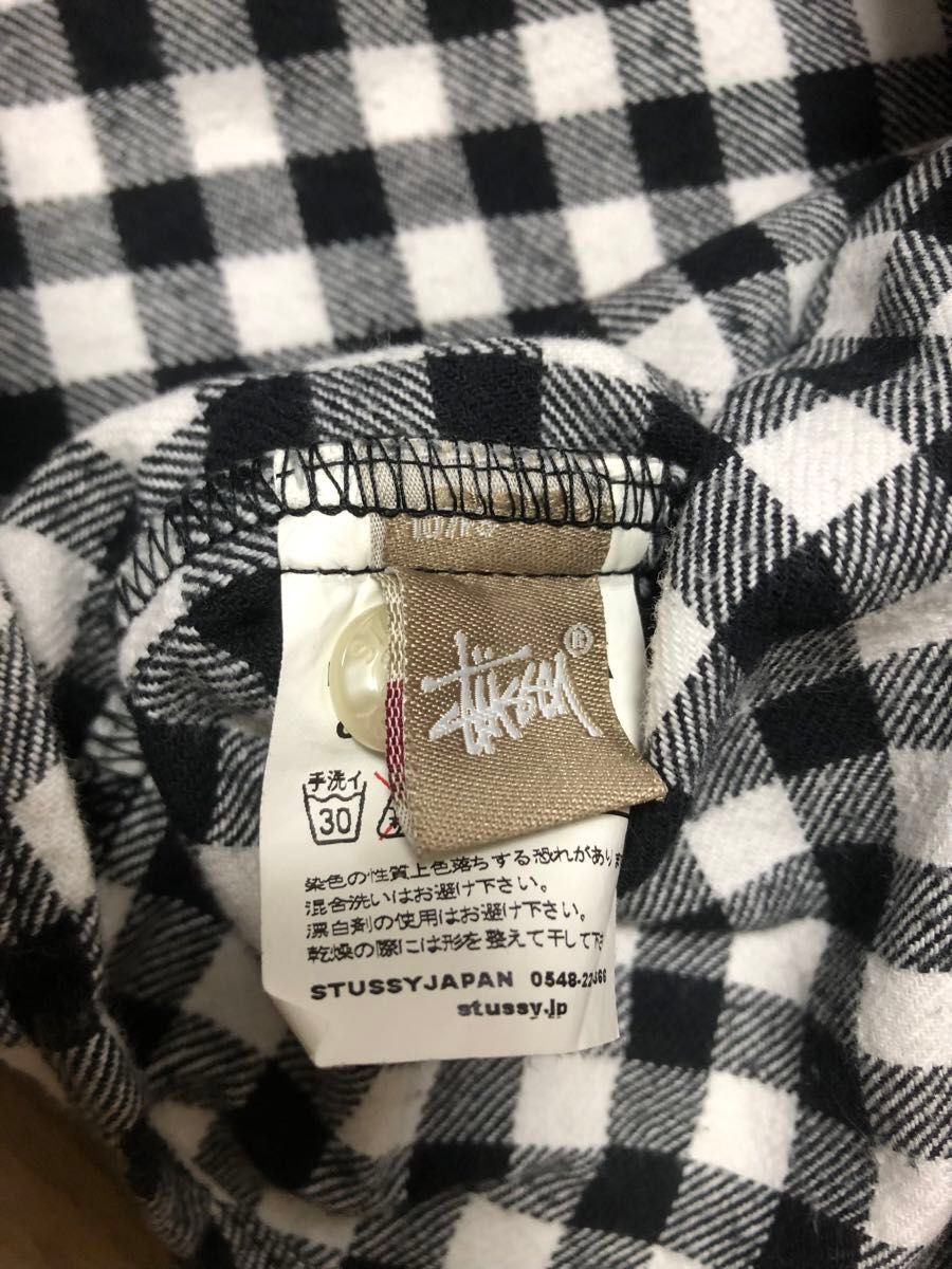 stussy  ステューシー　半袖シャツ 半袖 チェック シャツ 古着 春夏 L XL JUMBO WORLD tribe 90s