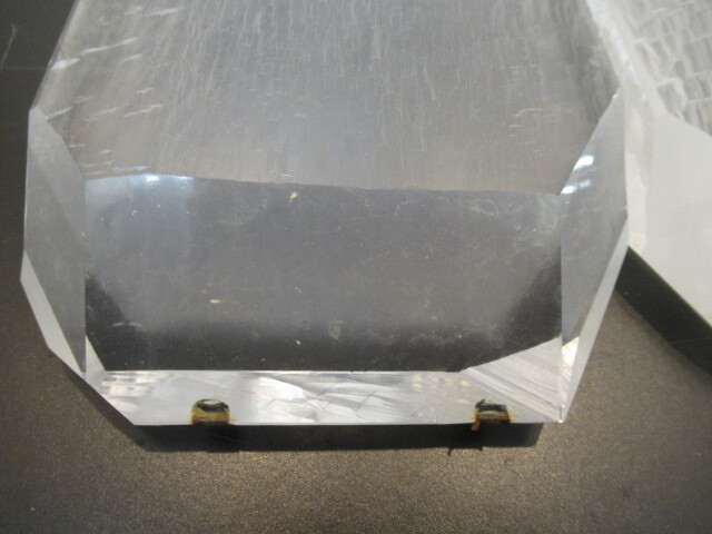 O-S295　 人工　 水晶　( 中 ) ( 平 ) 約1.6㎏　10個　_画像2