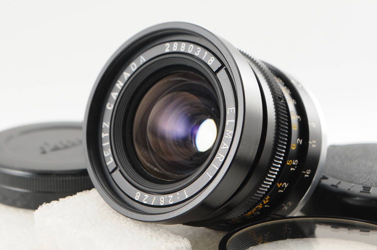 ◆極上美品◆ Leica ライカ Leitz Canada ELMARIT 28mm F2.8 付属品 ★清潔感溢れる綺麗な外観! カビ・クモリ・キズなし! 完動品!_画像1
