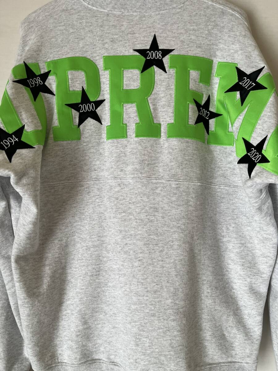 Lサイズ Supreme 20SS Stars Crewneck Ash Grey シュプリーム スターズ クルーネック スウェット アッシュグレイ_画像2