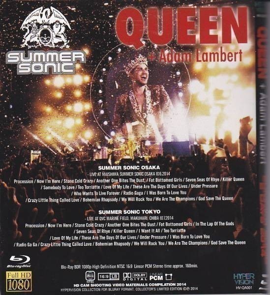 QUEEN+ADAM LAMBERT / SUMMER SONIC 2 DAYS 2014 クイーン 新品Blu-ray_画像2