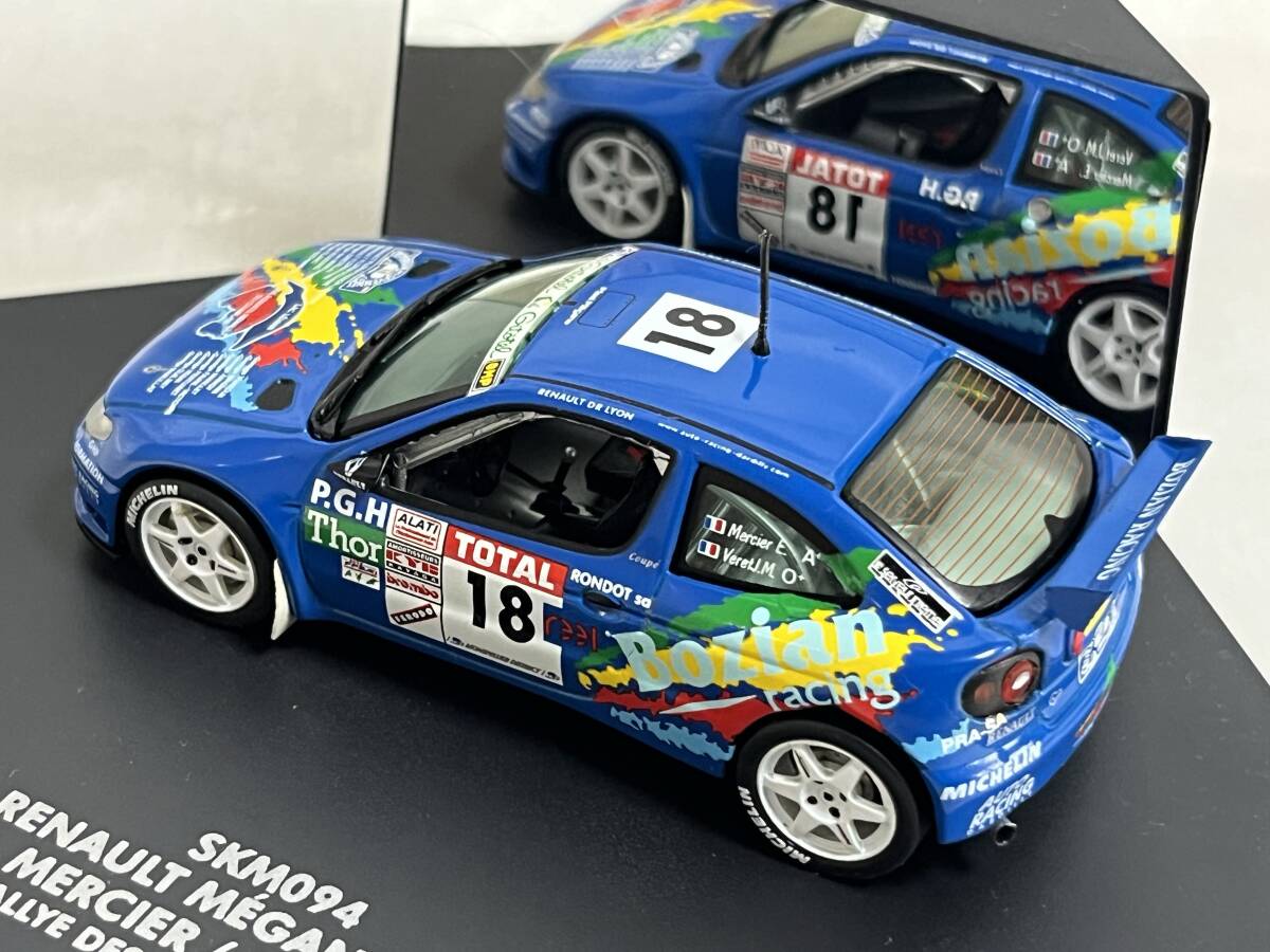 SKID 1/43 Renault Megane maxi 1999 Rallye Des Cevennes Eddie Mercier